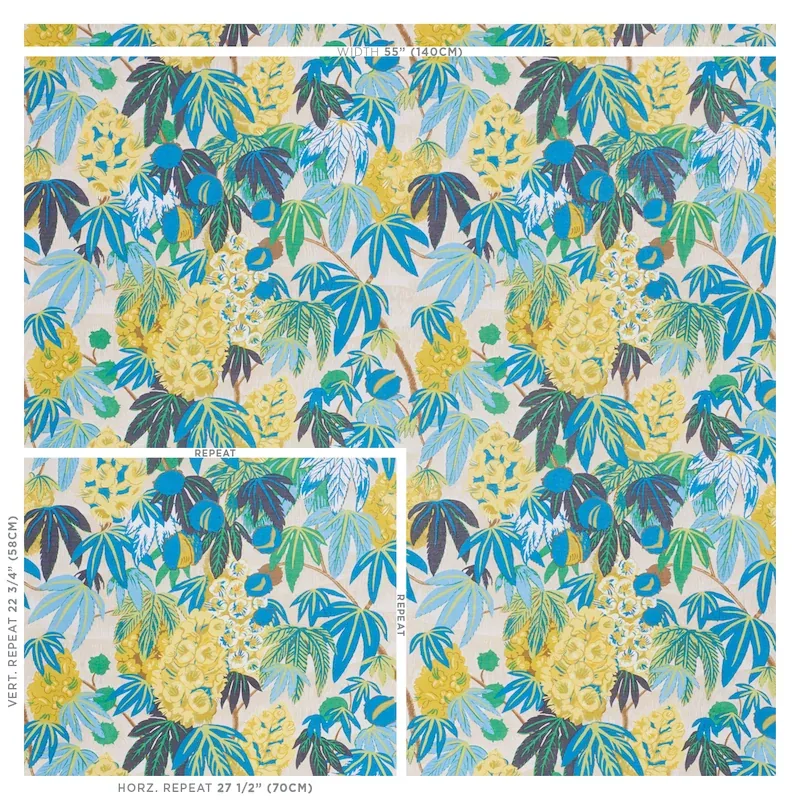 DEL LUNGO Fabric – CITRON | Schumacher | Wallpaper Twins DEL LUNGO fabric CITRON color by Schumacher