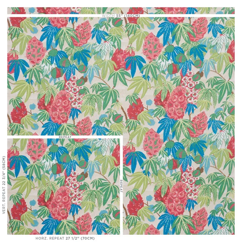 DEL LUNGO Fabric – CORAL | Schumacher | Wallpaper Twins DEL LUNGO fabric CORAL color by Schumacher