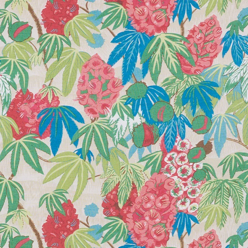 DEL LUNGO fabric CORAL color by Schumacher