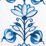 DELFT STRIPE Fabric – CORNFLOWER BLUE | Schumacher | Wallpap DELFT STRIPE fabric CORNFLOWER BLUE color by Schumacher