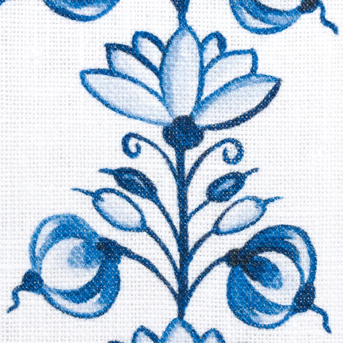 DELFT STRIPE Fabric – CORNFLOWER BLUE | Schumacher | Wallpap DELFT STRIPE fabric CORNFLOWER BLUE color by Schumacher