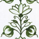 DELFT STRIPE Fabric – GREEN | Schumacher | Wallpaper Twins DELFT STRIPE fabric GREEN color by Schumacher
