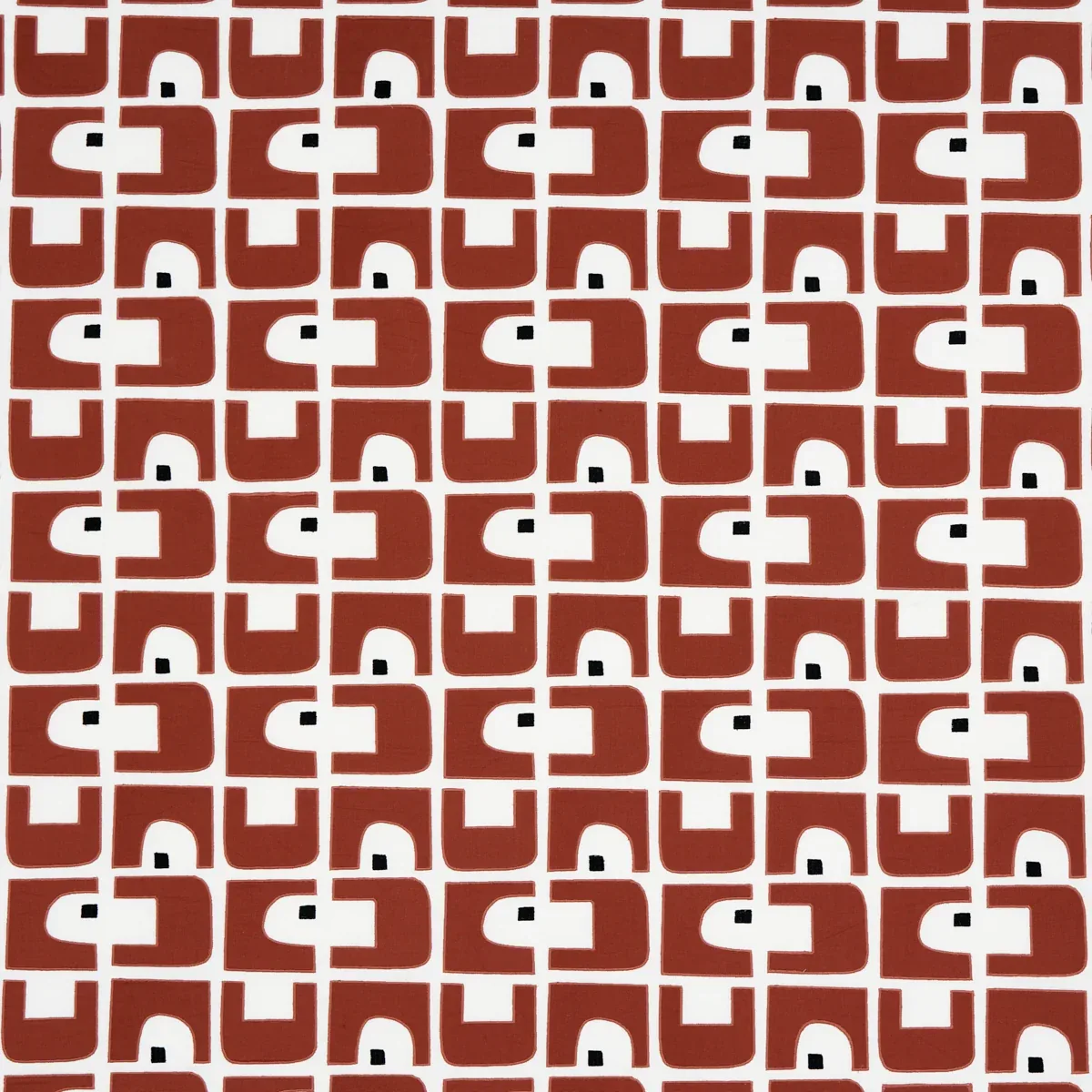 DEN APPLIQUÉ fabric CLAY color by Schumacher