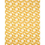 DEN APPLIQUÉ Fabric – OCHRE | Schumacher | Wallpaper Twins DEN APPLIQUÉ fabric OCHRE color by Schumacher