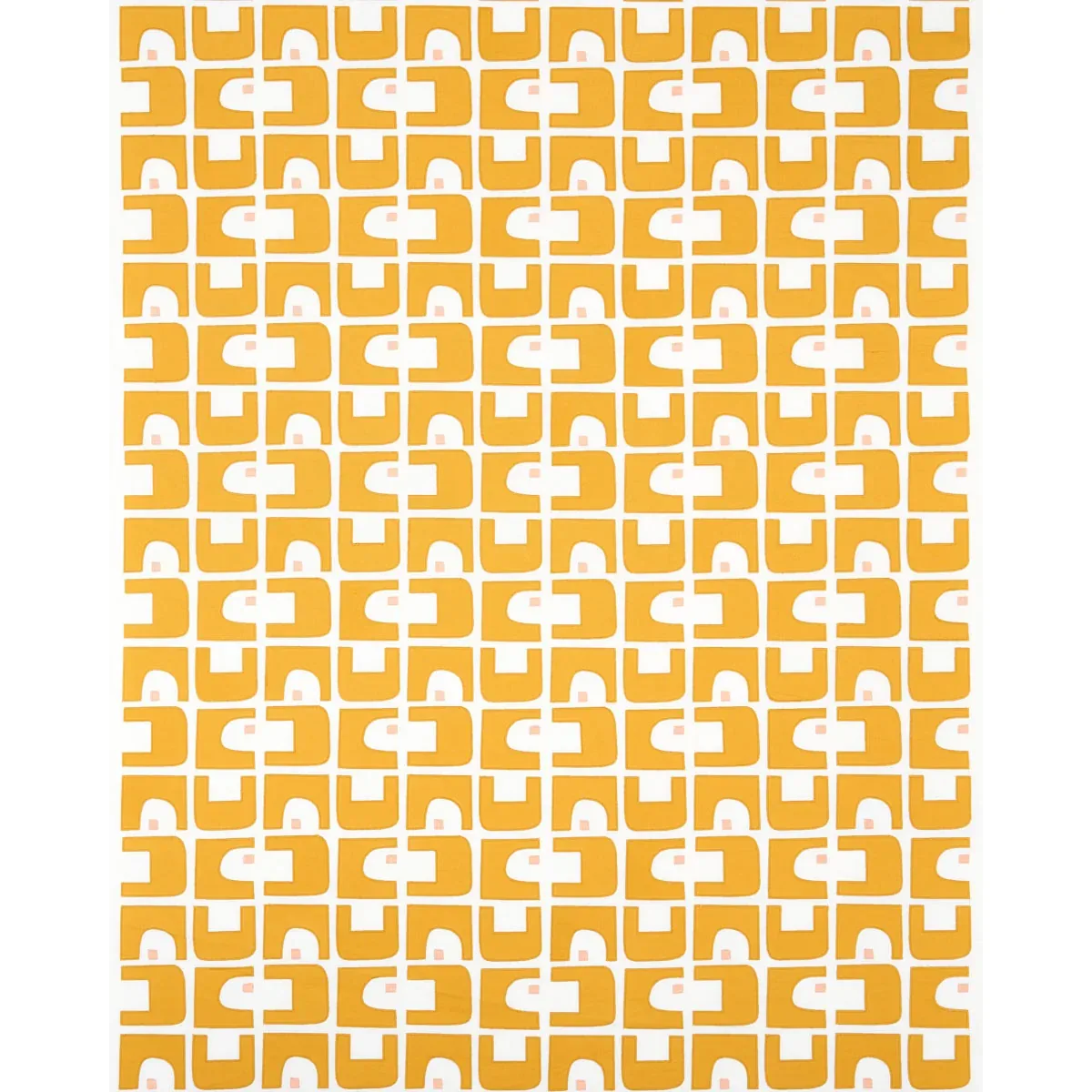 DEN APPLIQUÉ Fabric – OCHRE | Schumacher | Wallpaper Twins DEN APPLIQUÉ fabric OCHRE color by Schumacher