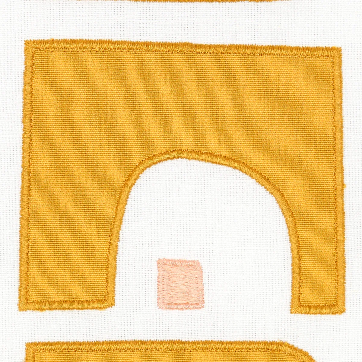 DEN APPLIQUÉ Fabric – OCHRE | Schumacher | Wallpaper Twins DEN APPLIQUÉ fabric OCHRE color by Schumacher