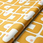 DEN APPLIQUÉ Fabric – OCHRE | Schumacher | Wallpaper Twins DEN APPLIQUÉ fabric OCHRE color by Schumacher