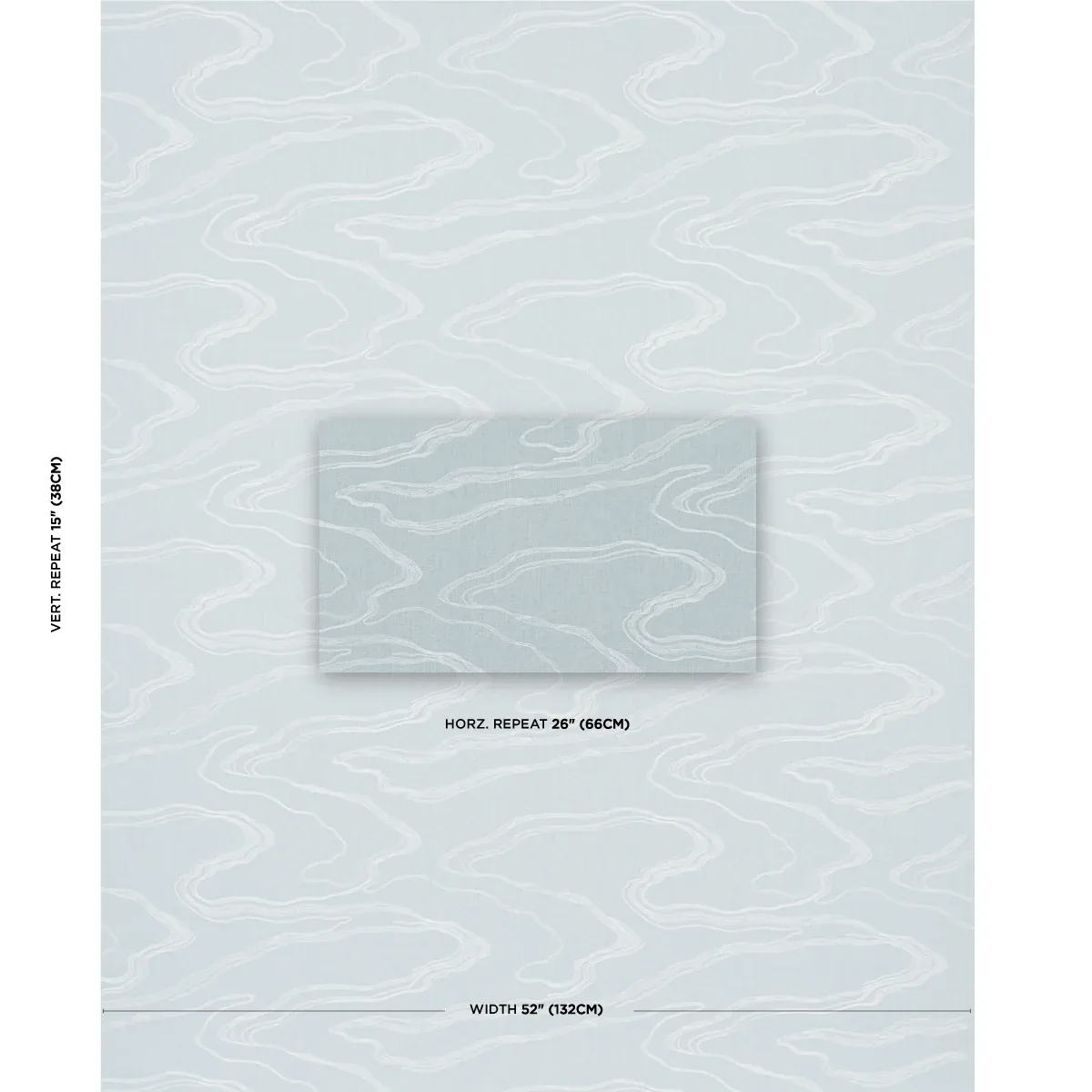 DESERT WIND EMBROIDERY fabric ARCTIC color by Schumacher