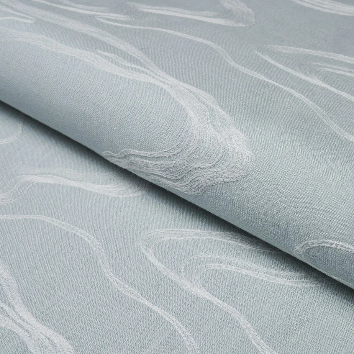 DESERT WIND EMBROIDERY fabric ARCTIC color by Schumacher