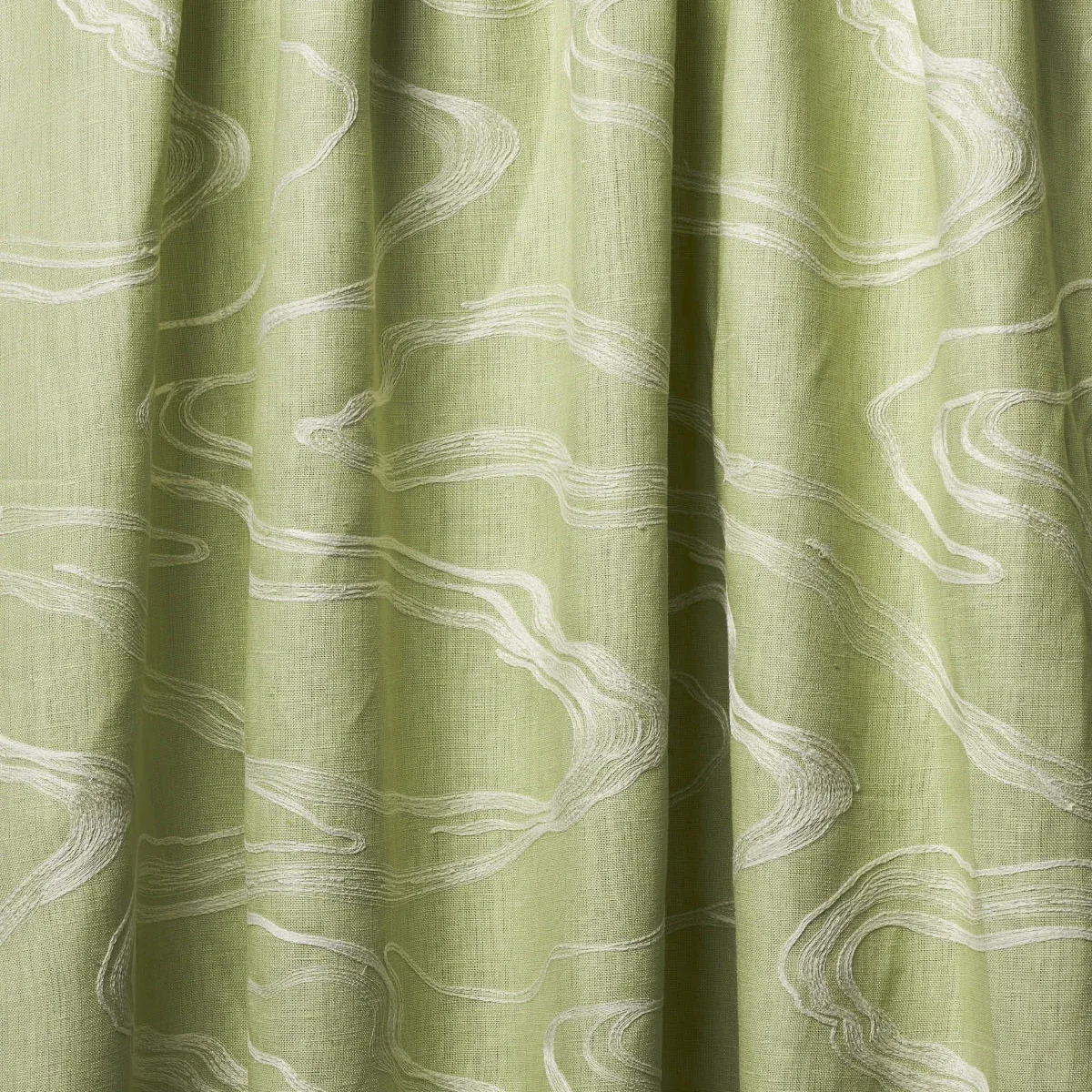 DESERT WIND EMBROIDERY fabric FERN color by Schumacher