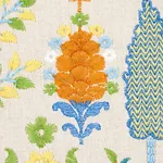 DESNA EMBROIDERY fabric MULTI color by Schumacher