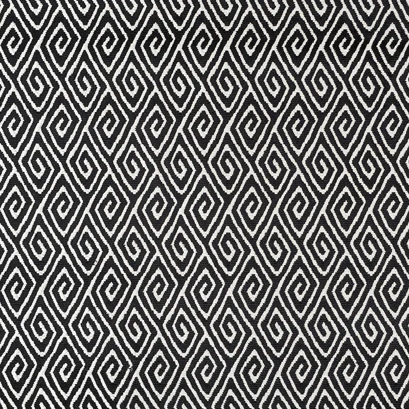 DIAMANTE VELVET fabric ONYX color by Schumacher