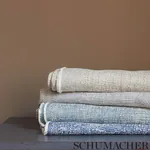 DIMA Fabric – INDIGO | Schumacher | Wallpaper Twins DIMA fabric INDIGO color by Schumacher