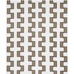 DIXON EMBROIDERED PRINT LINEN fabric NEUTRAL color by Schumacher