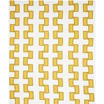 DIXON EMBROIDERED PRINT LINEN Fabric – YELLOW | Schumacher | DIXON EMBROIDERED PRINT LINEN fabric YELLOW color by Schumacher