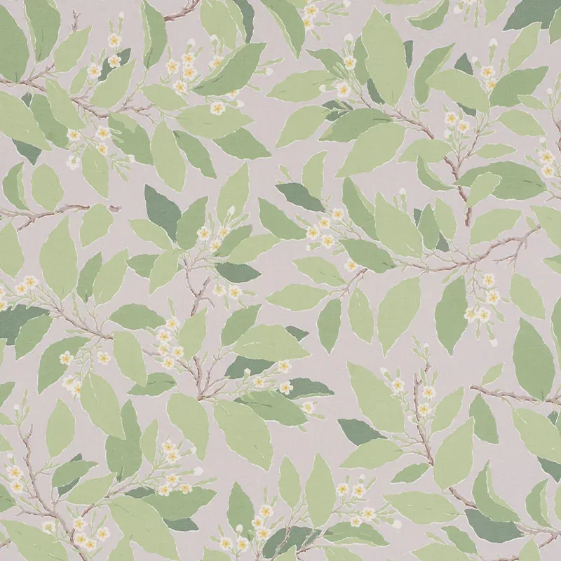 DOGWOOD LEAF fabric GRISAILLE color by Schumacher