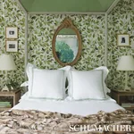 DOGWOOD LEAF fabric IVORY color by Schumacher