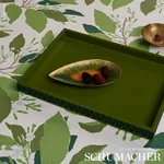 DOGWOOD LEAF fabric IVORY color by Schumacher