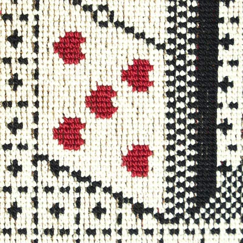 DOMINO ÉPINGLÉ fabric BLACK color by Schumacher
