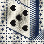DOMINO ÉPINGLÉ fabric BLUE color by Schumacher