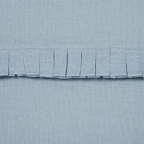 DOROTHY PLEATED LINEN Fabric – CHAMBRAY | Schumacher | Wallp DOROTHY PLEATED LINEN fabric CHAMBRAY color by Schumacher