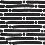 DOT DASH fabric BLACK color by Schumacher