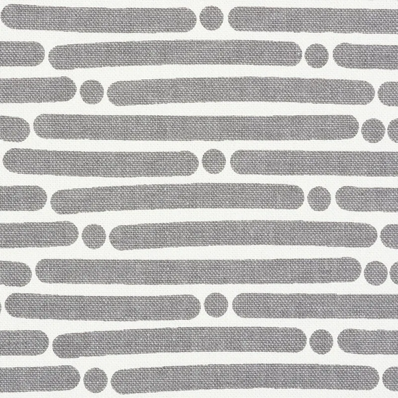 DOT DASH fabric GREY color by Schumacher