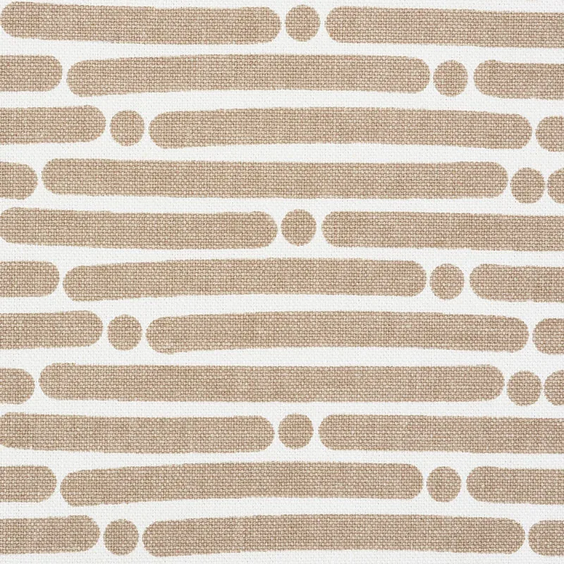 DOT DASH fabric SAND color by Schumacher