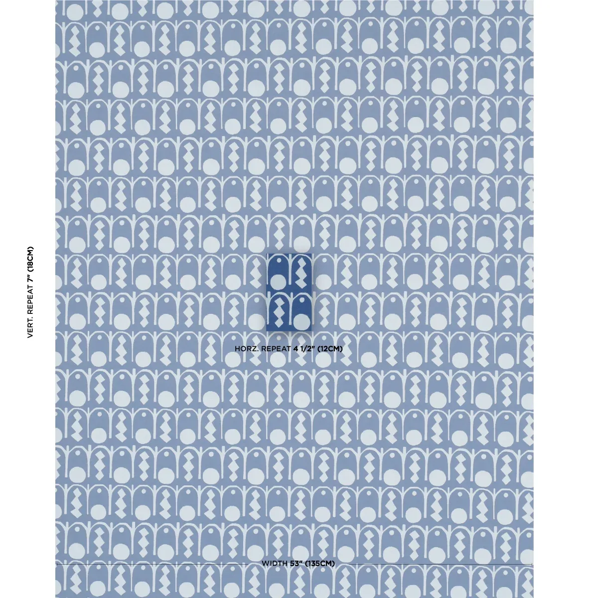 DOWNTOWN Fabric – BLUES | Schumacher | Wallpaper Twins DOWNTOWN fabric BLUES color by Schumacher