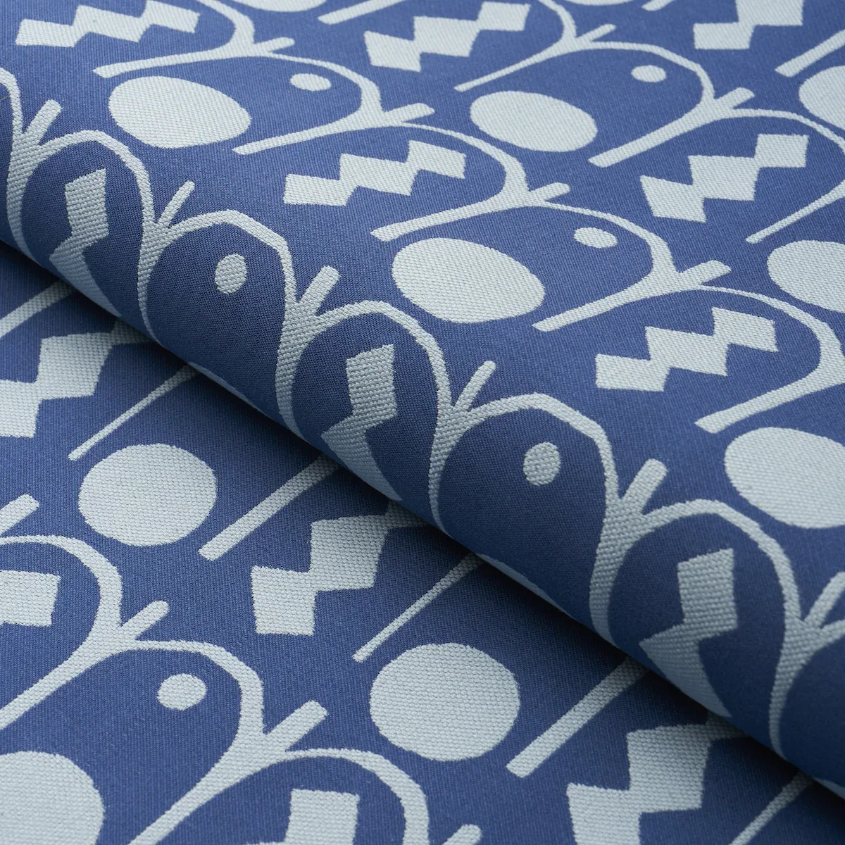 DOWNTOWN Fabric – BLUES | Schumacher | Wallpaper Twins DOWNTOWN fabric BLUES color by Schumacher