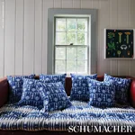DOWNTOWN Fabric – BLUES | Schumacher | Wallpaper Twins DOWNTOWN fabric BLUES color by Schumacher