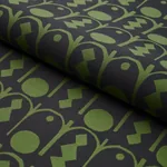 DOWNTOWN Fabric – GREEN AND BLACK | Schumacher | Wallpaper T DOWNTOWN fabric GREEN AND BLACK color by Schumacher