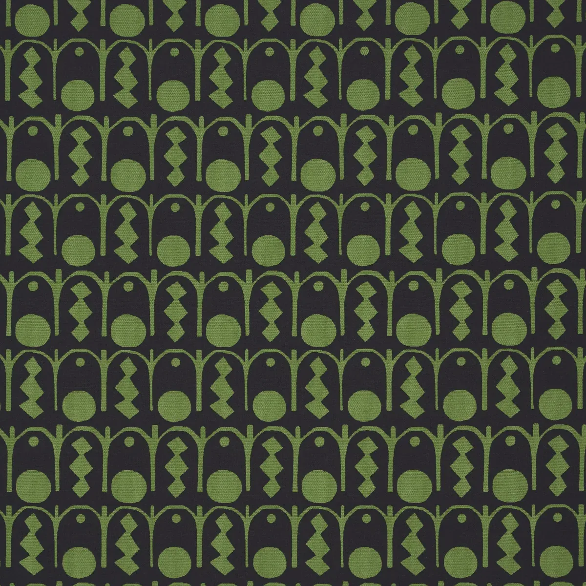 DOWNTOWN fabric GREEN AND BLACK color by Schumacher