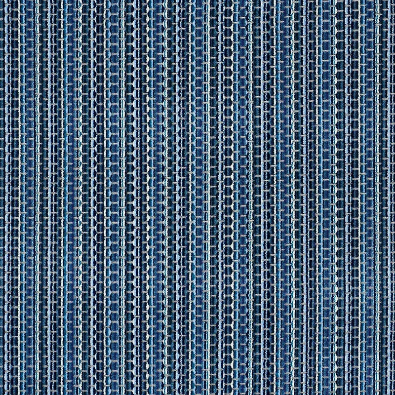 DOWNTOWN VELVET fabric INDIGO color by Schumacher