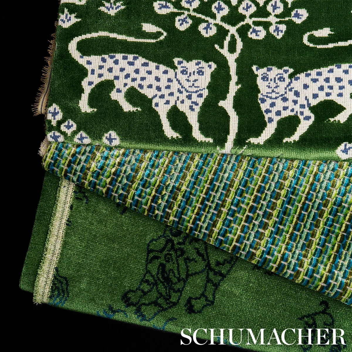 DOWNTOWN VELVET Fabric – PEACOCK | Schumacher | Wallpaper Tw DOWNTOWN VELVET fabric PEACOCK color by Schumacher
