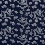 DRAGON EMBROIDERY Fabric – NAVY | Schumacher | Wallpaper Twi DRAGON EMBROIDERY fabric NAVY color by Schumacher