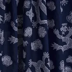 DRAGON EMBROIDERY Fabric – NAVY | Schumacher | Wallpaper Twi DRAGON EMBROIDERY fabric NAVY color by Schumacher