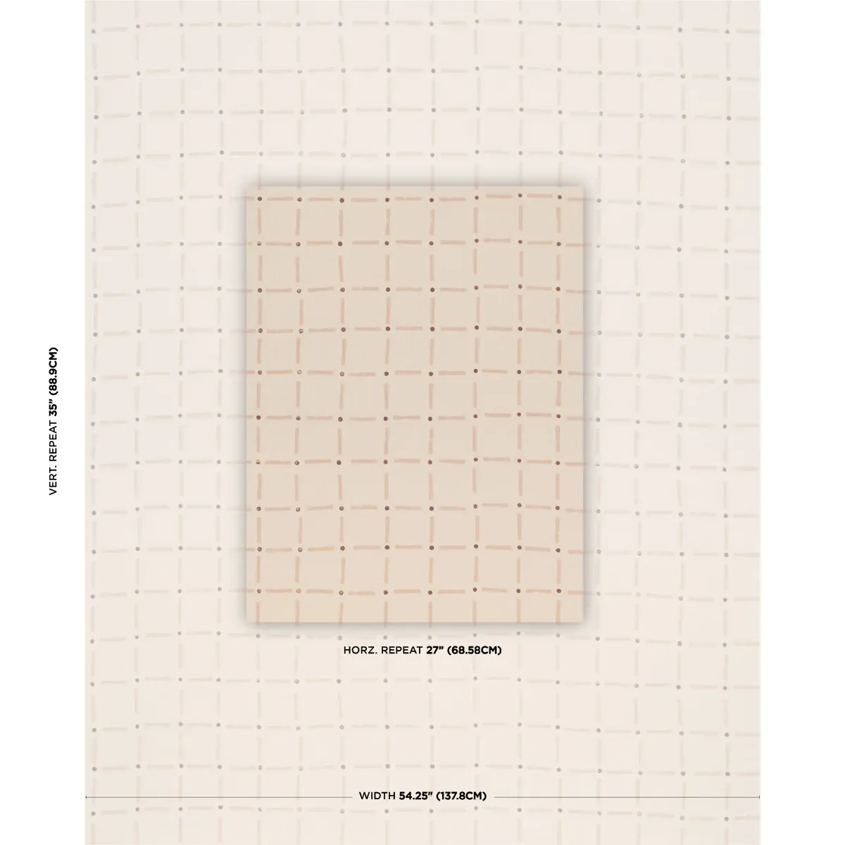 DRIFTING GRID Fabric – PETAL | Schumacher | Wallpaper Twins DRIFTING GRID fabric PETAL color by Schumacher