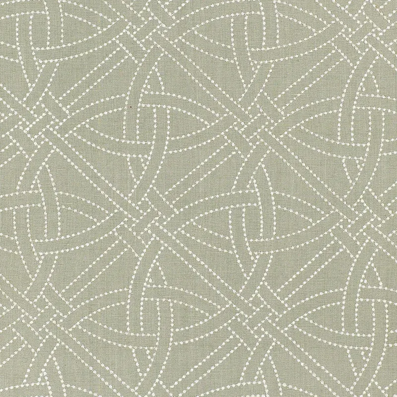 Durance Embroidery fabric MINERAL color by Schumacher
