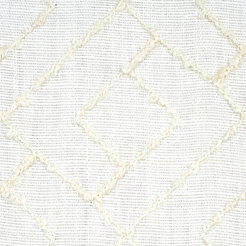 DURANT EMBROIDERY fabric IVORY color by Schumacher