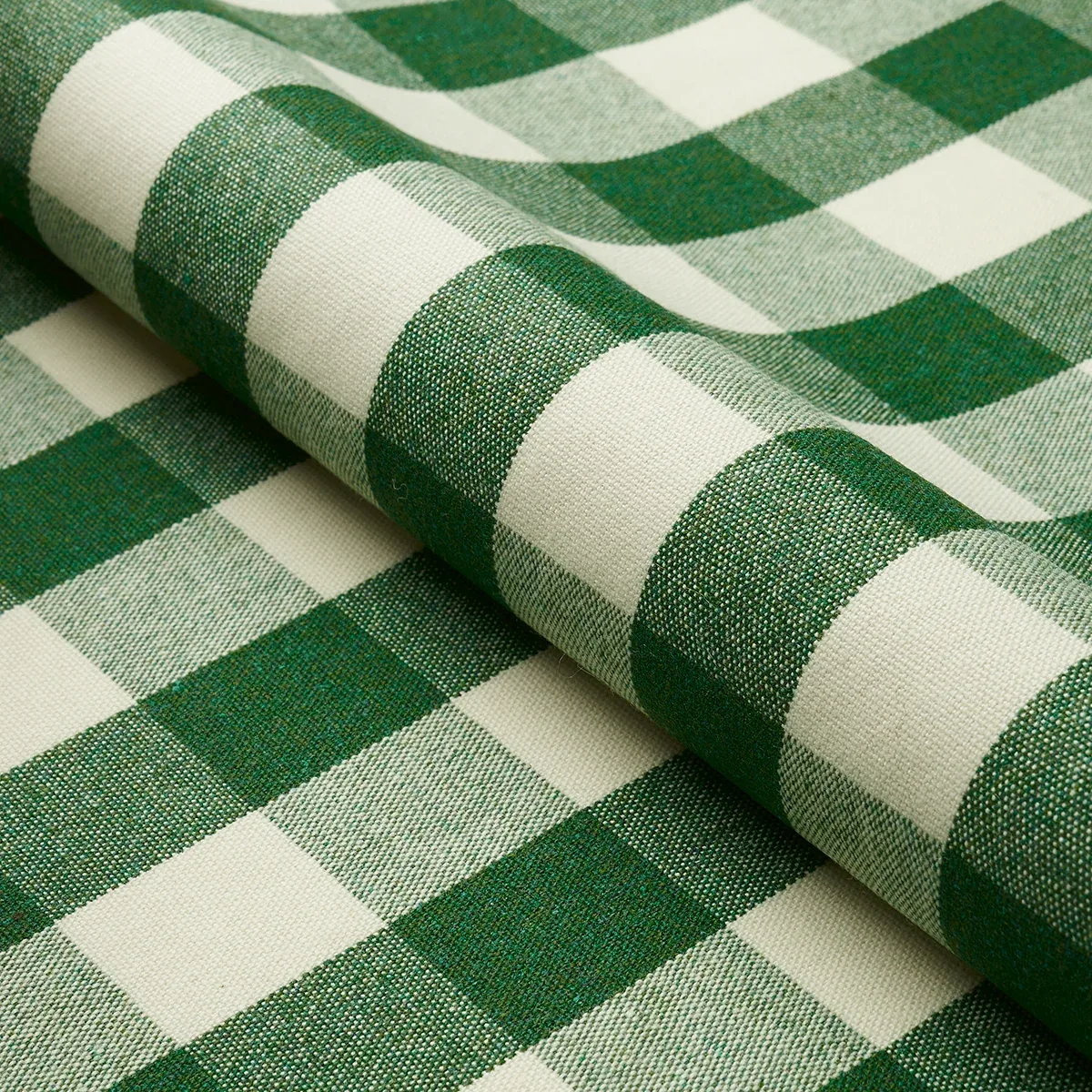 DUTTON BUFFALO CHECK Fabric – EMERALD | Schumacher | Wallpap DUTTON BUFFALO CHECK fabric EMERALD color by Schumacher
