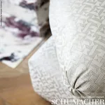 EBERLY Fabric – PLATINUM | Schumacher | Wallpaper Twins EBERLY fabric PLATINUM color by Schumacher