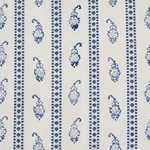 EDDIE WOVEN HAND BLOCK PRINT Fabric – BLUE | Schumacher | Wa EDDIE WOVEN HAND BLOCK PRINT fabric BLUE color by Schumacher