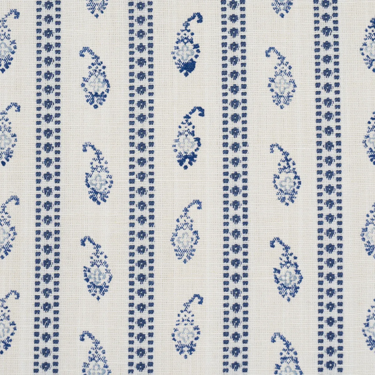 EDDIE WOVEN HAND BLOCK PRINT Fabric – BLUE | Schumacher | Wa EDDIE WOVEN HAND BLOCK PRINT fabric BLUE color by Schumacher