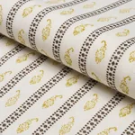 EDDIE WOVEN HAND BLOCK PRINT Fabric – YELLOW | Schumacher | EDDIE WOVEN HAND BLOCK PRINT fabric YELLOW color by Schumacher
