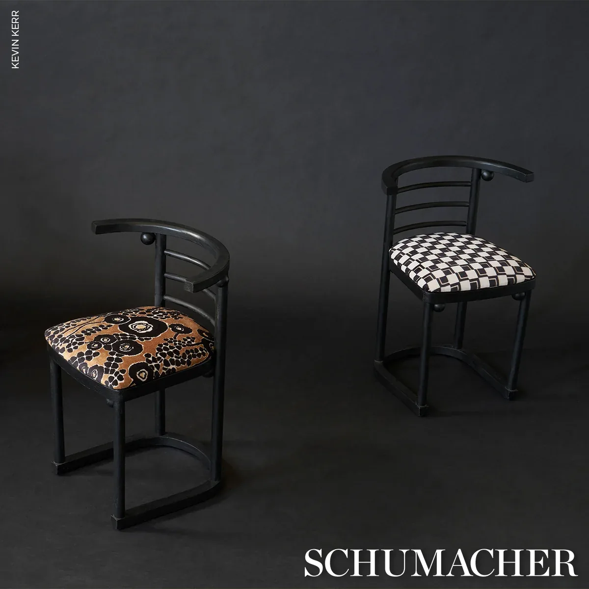 EDISON VELVET Fabric – NOIR | Schumacher | Wallpaper Twins EDISON VELVET fabric NOIR color by Schumacher