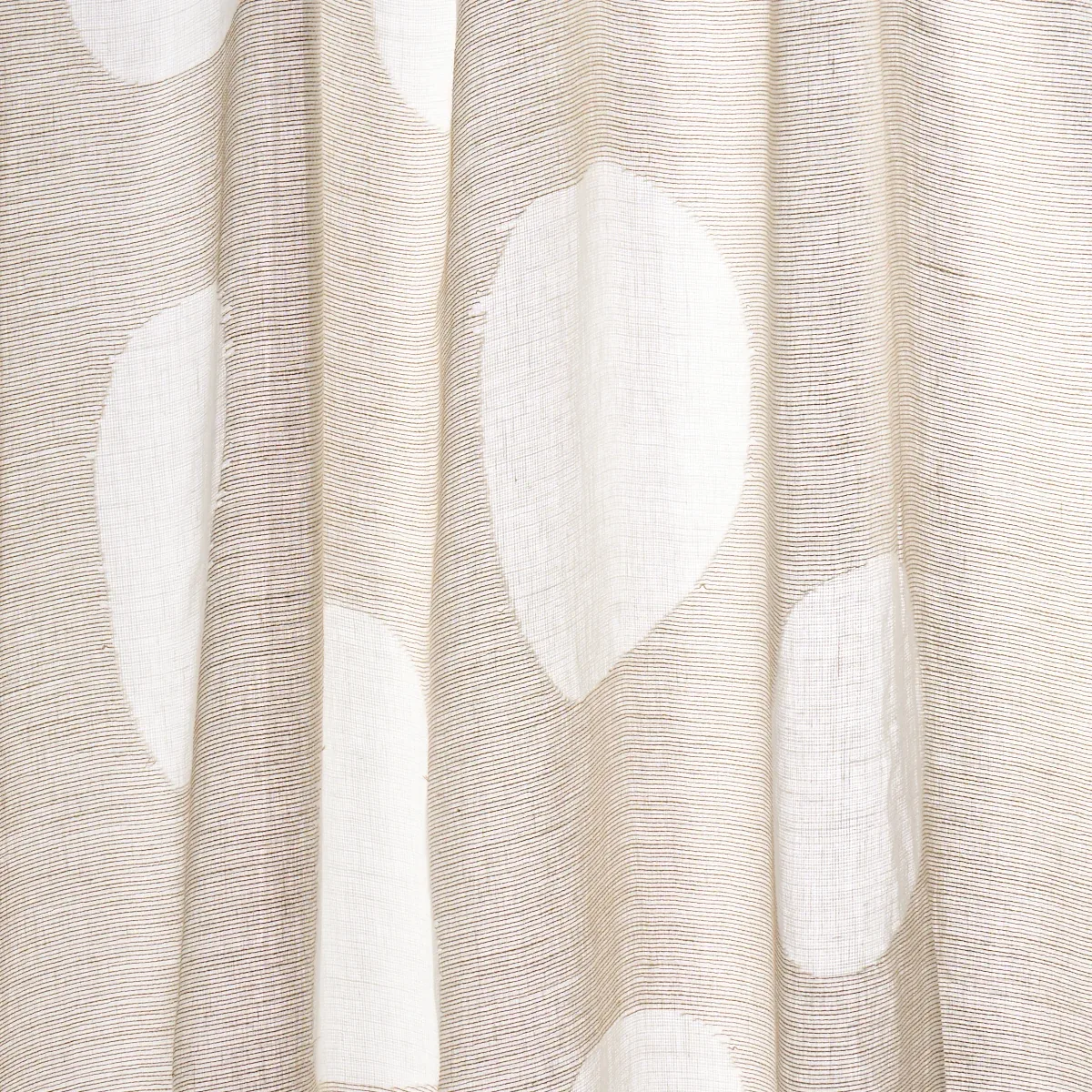 ELAINE SHEER fabric BIRCH color by Schumacher