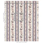 ELENA PAISLEY STRIPE Fabric – BLUE | Schumacher | Wallpaper ELENA PAISLEY STRIPE fabric BLUE color by Schumacher
