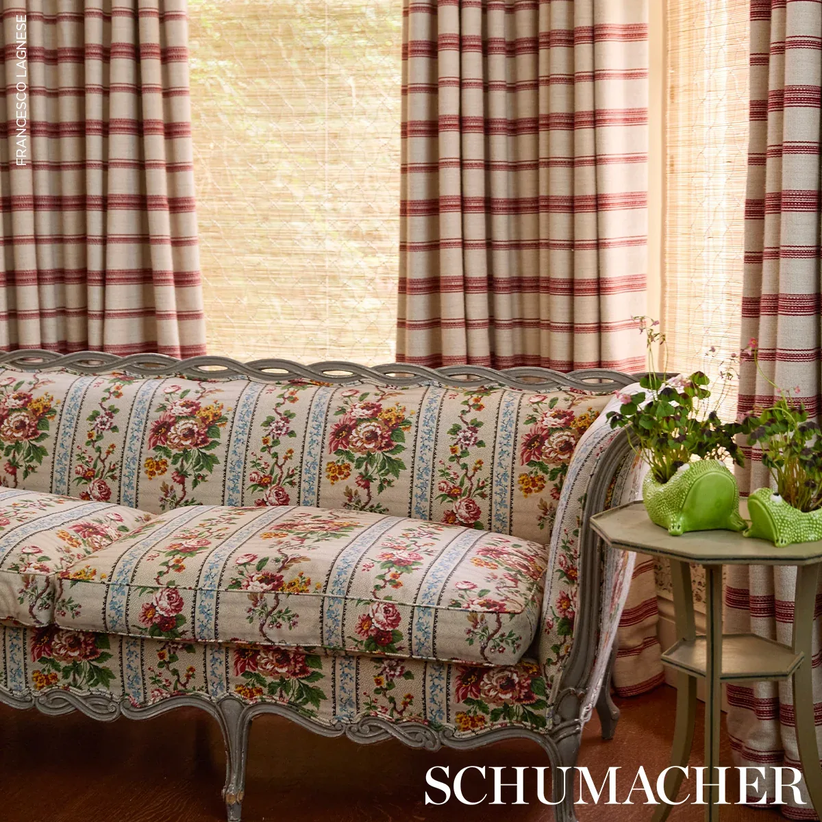 ELIZABETH CHINTZ Fabric – ROSE | Schumacher | Wallpaper Twin ELIZABETH CHINTZ fabric ROSE color by Schumacher