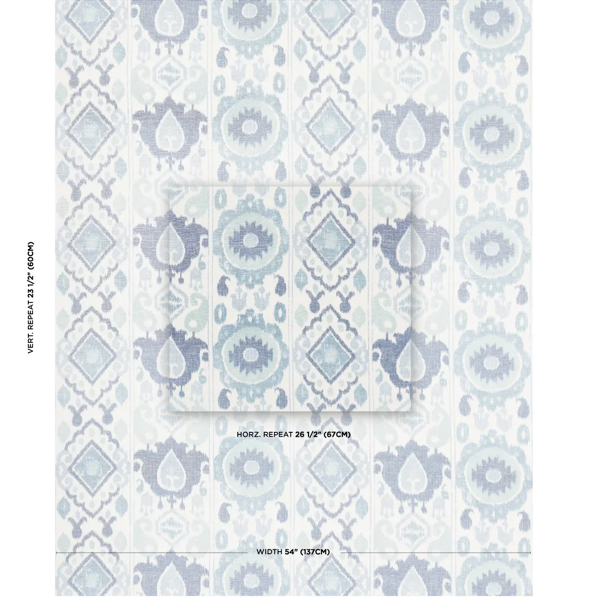 ELIZIA IKAT Fabric – MINERAL AND INDIGO | Schumacher | Wallp ELIZIA IKAT fabric MINERAL AND INDIGO color by Schumacher